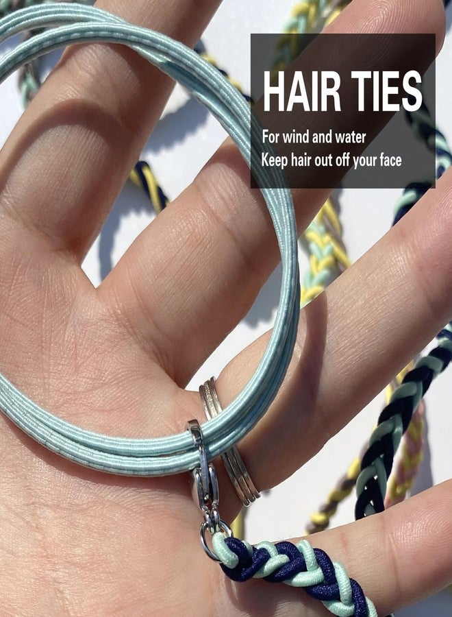 DAOSUN Hair Ties for Women Long Hair, 25" Elastic No Tangle Spiral Hair Ties Damage-Free Pony Tail Wraps for Thick Long Hair Motorcycle Hair Accessories for Sports- Bike Riding Swim Skiing- 3 Pack Colorful - Image 3